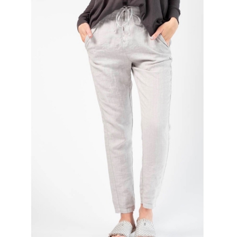 Women's Light Gray Drawstring Pants - image 1